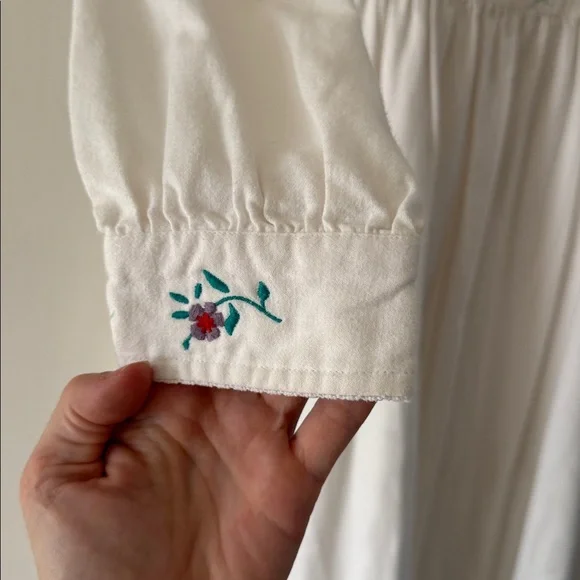 L.L. BEAN Cotton Flannel Nightgown Dress - Picture 3 of 8